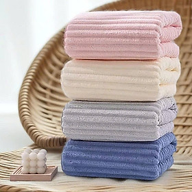 Đồ dùng phòng tắm - Khăn tắm Sóng Nước Hàn Quốc cao cấp, - Siêu mềm mịn , siêu bền thấm hút tốt