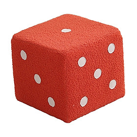 Dice Cubic Foot Stool Foot Rest Comfortable Change Shoe Stool Dice Cube Ottoman for Home Living Room Apartment Couch Entryway