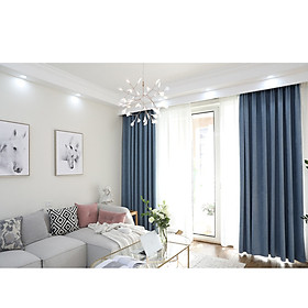 Mua Rèm cửa chống nắng 98% hiện đại xanh bố