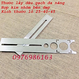 ￼Thước cân sen thước khoét lỗ gạch 2 đoạn