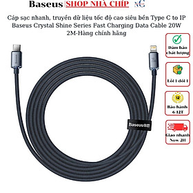 Mua Cáp sạc nhanh  truyền dữ liệu tốc độ cao siêu bền Type C to IP Baseus Crystal Shine Series Fast Charging Data Cable 20W- Hàng chính hãng
