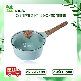 Nồi Chống Dính Ecoramic Platinum Vân Đá Đáy Từ Chính Hãng Cao Cấp, Siêu Bền, Dùng cho mọi loại bếp từ, Bảo hành sản phẩm 2 tháng