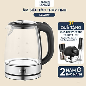 Ấm siêu tốc LEBENLANG LBL2879 bằng thủy tinh chịu nhiệt - hành chính hãng