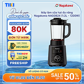 Máy làm sữa hạt đa năng Nagakawa NAG0824 (1.2L - 1200W) - Hàng chính hãng