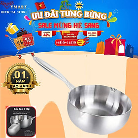 Mua Chảo Tuyết Nguyên Khối SEKA  Chảo Inox Nguyên Khối Chống Dính  Đáy Từ 22  24  26cm Dùng Được Mọi Loại Bếp - Hàng Chính Hãng