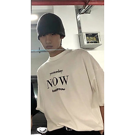 >> BÁO GIÁ ÁO THUN NAM TAY LỠ FORM RỘNG CHẤT COTTON LOANG MÀU CỰC HOT | Shopee Lazada Sendo Tiki mới nhất 74 Áo Thun Nam Tay Lỡ Unisex cổ Tròn chất liệu vải cotton màu TRẮNG form rộng in chữ NOW phong cách độc chất TheNgaustyle