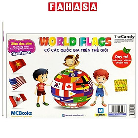 Sách - Flashcard Dạy Trẻ Theo Phương Pháp Glenn Doman - Cờ Các Quốc Gia Trên Thế Giới