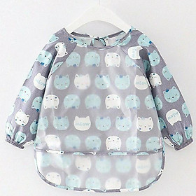 Yếm ăn dặm tay dài chống thấm nước cho bé tập ăn, tập vẽ Mastela