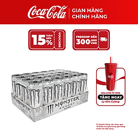 Hộp 6 Lon Nước Giải Khát Tăng Lực Monster Energy Ultra Zero 355ml/Lon