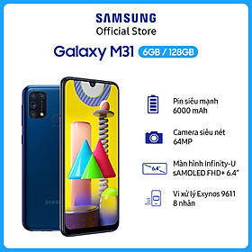 Điện Thoại Samsung Galaxy M31 (6GB/128GB) - Hàng Chính Hãng