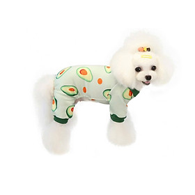 ÁO THUN NỈ HOẠ TIẾT QUẢ BƠ TỪ 1-4.5KG DÀNH CHO THÚ CƯNG CHÓ MÈO