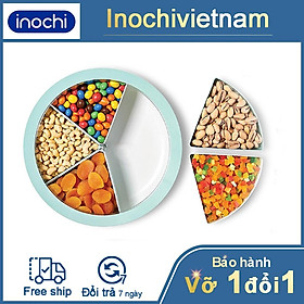 Mua Hộp đựng mứt tết bánh kẹo tròn Haru inochi khay nhựa cao cấp 5 cánh