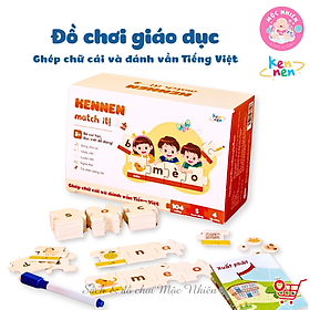 Kennen Match it - Puzzle học chữ và đánh vần Tiếng Việt 5in1 - Dành cho bé từ 3 tuổi