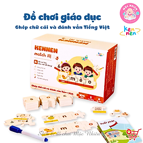 Kennen Match it - Puzzle học chữ và đánh vần Tiếng Việt 5in1 và học các Kỹ năng sống, Vòng đời của sự sống - Dành cho bé từ 3 tuổi