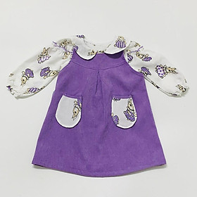 Yếm bé gái Thỏ tím áo dài tay - AICDBGS20EVF - AIN Closet