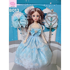 Hình ảnh Đồ chơi bé gái - Đồ chơi búp bê- Hộp  búp bê Barbie công chúa Elsa- nữ hoàng băng giá