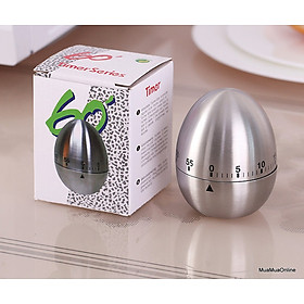 Mua Đồng Hồ Hẹn Giờ Cơ Học Nhà Bếp Hình Quả Trứng Vỏ Inox