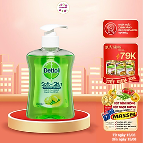 Nước rửa tay diệt khuẩn Dettol Hand Wash dưỡng da 250ml - QuaTangMe Extaste