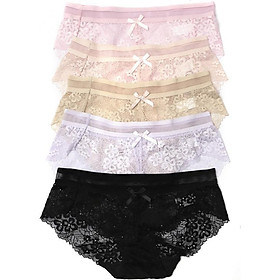Bộ 5 Quần Lót Ren Hoa Thời Trang