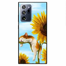 Ốp lưng dành cho Samsung Galaxy Note 20 - Note 20 Ultra - mẫu Mèo Ngủ Hoa