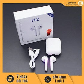 Mua Tai Nghe Bluetooth I12  Bản Quốc Tế Pin 5 Tiếng  Bass Cực Mạnh  Bảo Hành 1 Đổi 1