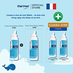 COMBO 2 CHAI XỊT MŨI MARIMER BABY DAILY NASAL HYGIENE – VỆ SINH MŨI HÀNG NGÀY CHO TRẺ SƠ SINH