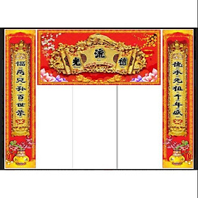 Mua Tranh dán bàn thờ  phòng thờ  hoành phi câu đối