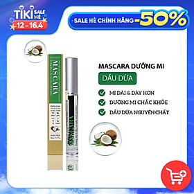 Mascara Dưỡng Mi Dầu Dừa Nguyên Chất Kích Thích Mi Mọc Dày & Dài Hơn MILAGANICS 5ml (Tuýp)