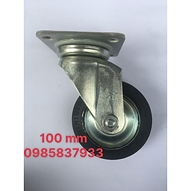 Mua Bánh xe cao su xoay 100 mm Nhật lắp xe đẩy hàng di chuyển nhẹ nhàng êm ái