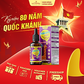 Menuvite Drop hỗ trợ bổ sung Vitamin D3 K2 giúp tăng cường hấp thu Canxi giảm nguy cơ còi xương - Nutramed