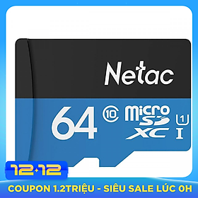 Thẻ nhớ Micro SD Chính Hãng Netac 64Gb Class10 -