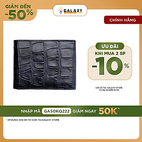 Ví Nam Bóp Nam Da Bò Dập Vân Cá Sấu Cao Cấp Galaxy Store GVN14 - Hàng Chính Hãng