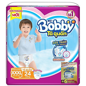 BOBBY TẢ QUẦN XXXL24 (TẶNG 6 MIẾNG CÙNG SIZE)