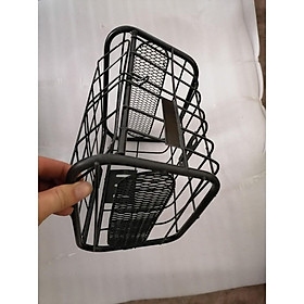 Giỏ sắt xe điện có nắp COMBO CẢ ĐAI BẮT GIỎ - giỏ xe đạp