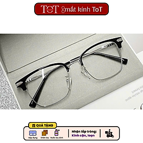 Gọng kính cận nam nữ TOTEYEWEAR mắt kính gọng nhựa màu sắc thời trang TOT017