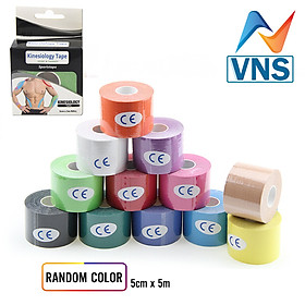 Combo 2 Cuộn Băng Keo Vải Dán Cơ Thể Thao Cao Cấp Kinesiology Tape  (5cm x 5m) - Băng Keo Dán Cơ Chuyên Dụng Trong Thể Thao Phù Hợp Cho Mọi Lứa Tuổi Và Tất Cả Các Bộ Môn Thể Thao