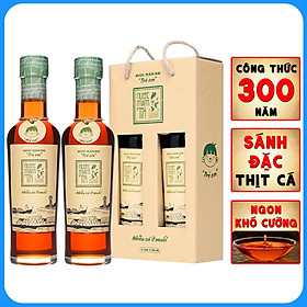 Nước mắm Tĩn Trẻ Em cá cơm than cặp 2 chai 250ml không chất bảo quản, an toàn cho bé