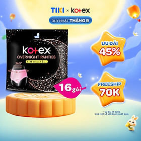 Thùng 16 gói BVS Kotex Ban Đêm Dạng Quần cỡ L/XL 2 miếng