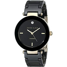 Anne Klein Women's Genuine Diamond-Accented Ceramic Bracelet Watch