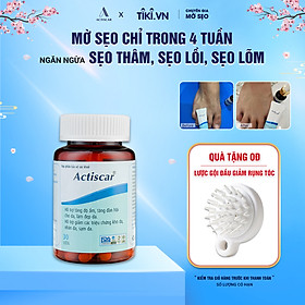 Viên Uống Làm Mờ Sẹo Actiscar Xóa Sẹo Thâm Lồi, Lõm, Bỏng Bô, Thủy Đậu, Sẹo thâm mụn lâu năm
