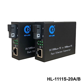 Mua Bộ chuyển đổi quang điện Ho-Link HL-1111S-20AB | 1 sợi quang 10/100MB - Hàng chính hãng