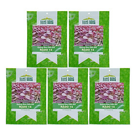 Bộ 5 Túi Hạt Giống Rau Dền Đỏ Rạng Đông (Amaranthus Viridis) (20g/Túi)