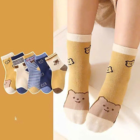 SET 5 ĐÔI TẤT VỚ 36 DỄ THƯƠNG TỪ 1-12 TUỔI DÀNH CHO BÉ TRAI BÉ GÁI