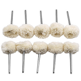 Mua Bộ 10 đầu len đánh bóng chân 3ly (3x25mm) sản phẩm dùng cho máy khoan mài khắc mini