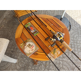 (Cần câu carbon)Bộ cần câu lure Eagle Super máy ngang LV201 kèm phụ kiện chuyên lure chuối,lóc,chẽm-ĐCĐN
