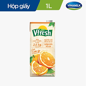 Combo VFRESH Nước cam ép 100% 1 Lít -Vinamilk