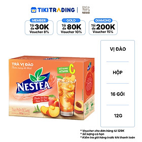 Hộp 16 gói Thực phẩm bổ sung Trà vị đào NESTEA 12g