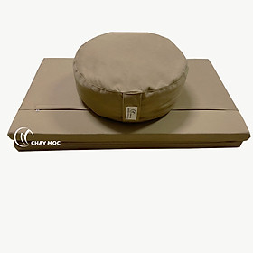 Mua Bộ bồ đoàn trụ tròn vỏ đỗ toạ cụ gập PE vải kaki (Màu Be