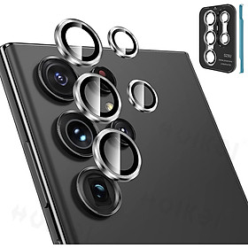Bộ dán camera 5in1 dành cho Samsung S23 Ultra hiệu Kuzoom - Hàng nhập khẩu