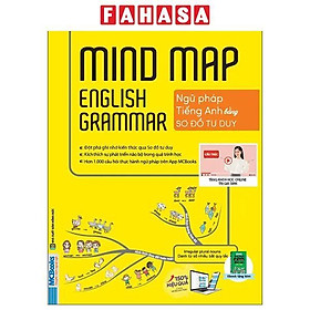 Sách - Mindmap English Grammar - Ngữ Pháp Tiếng Anh Bằng Sơ Đồ Tư Duy - Kèm Khóa Học Online